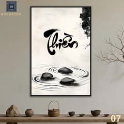 Tranh Canvas Thiền Nghệ Thuật, Tranh Treo Tường, Tranh Trang Trí Nhà Cửa, Phòng Khách, Phòng Thiền 1