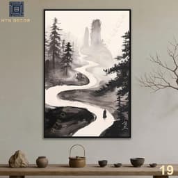 Tranh Canvas Thiền Nghệ Thuật, Tranh Treo Tường, Tranh Trang Trí Nhà Cửa, Phòng Khách, Phòng Thiền 7