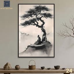 Tranh Canvas Thiền Nghệ Thuật, Tranh Treo Tường, Tranh Trang Trí Nhà Cửa, Phòng Khách, Phòng Thiền 9