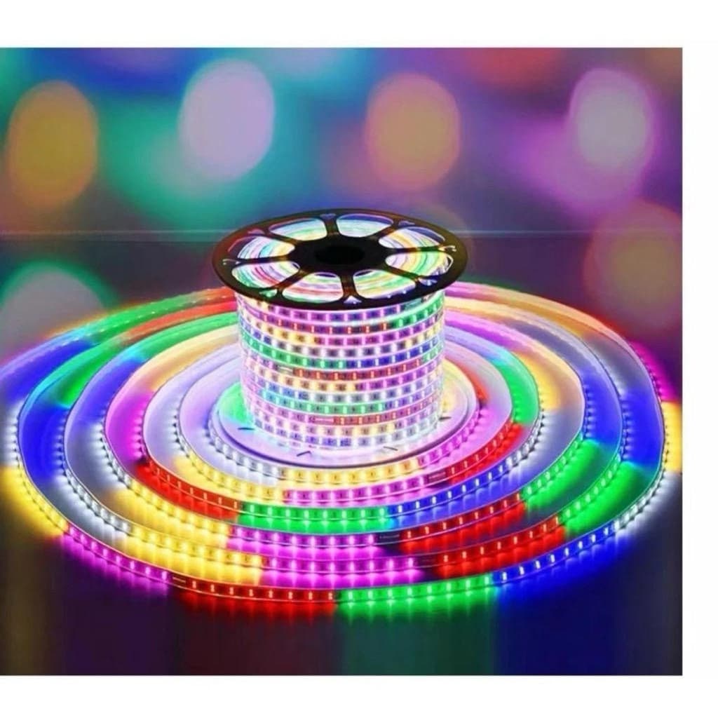 Đèn led cuốn cây 2835 .dòng 2 hàng kèm củ nguồn trang trí ngoài trời