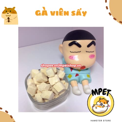 [50GR] Gà Viên Sấy – Bổ Sung Protein & Vỗ Béo, Mượt Lông