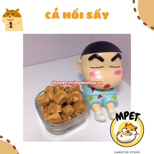 [50GR] Cá Hồi Sấy – Giàu Omega-3 & Protein - Vỗ Béo, Mượt Lông, Sáng Mắt