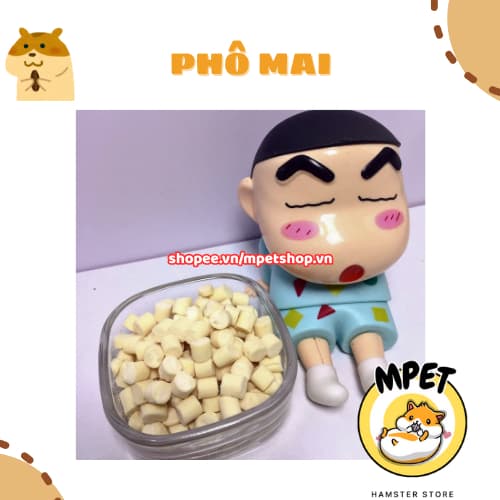 [50GR] Phô Mai – Giàu Canxi & Hỗ Trợ Vỗ Béo, Mượt Lông