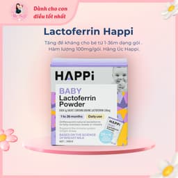Tăng đề kháng Baby Lactoferrin Happi Powder Úc dạng gói , viên - Mẹ Rofi 2