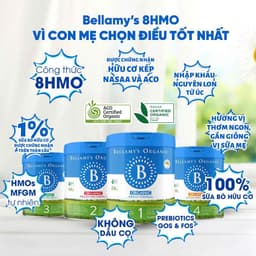 [ CHÍNH HÃNG] Sữa Bellamy organic 8HMO đủ số 1, 2,3 800gr hàng Úc chính hãng nhập khẩu bay AIR 3