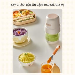 Máy Xay Ăn Dặm Bear CH-4H02S, 0.3Lit  - Công suất 200W - Xay được cháo, rau củ, thịt, trái cây và gia vị 3
