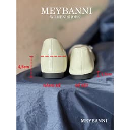 [Chân Gầy Lùi 1 Size] Giày Búp Bê Nữ MEYBANNI Phối Hoa và Nơ Xinh Đế Mềm Êm, Dễ Phối Đồ - C727 4