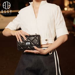 [Tặng hộp 20.10] Túi xách nữ thời trang ELLY EL225 đeo chéo xách tay đeo vai da tổng hợp cao cấp chính hãng 2
