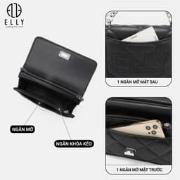 [Tặng hộp 20.10] Túi xách nữ thời trang ELLY EL225 đeo chéo xách tay đeo vai da tổng hợp cao cấp chính hãng 7