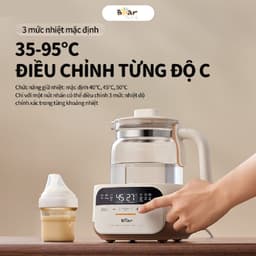 Máy Đun Hâm Sữa Bear WW-5H12N, 1.3L - 8 chế độ thông minh - Màn hình cảm ứng tiếng Việt, Hàng Chính Hãng 7
