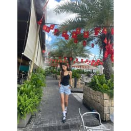 THE QUẠO - Quần Short ngắn nữ chất liệu Jean mềm dáng ngắn trên gối phong cách S2208_705 4