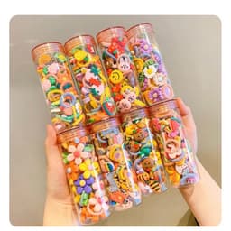 30 Dây Buộc Tóc Cao Su Co Giãn Phong Cách Mới Dễ Thương Cho Bé 1