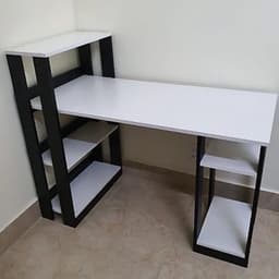 Bàn Làm Việc Kết Hợp Kệ Sách (2 Gian) và Bàn Làm Việc Di Động Có Thể Điều Chỉnh Độ Cao 4