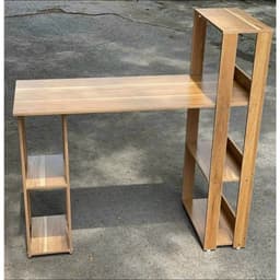 Bàn Làm Việc Kết Hợp Kệ Sách (2 Gian) và Bàn Làm Việc Di Động Có Thể Điều Chỉnh Độ Cao 5