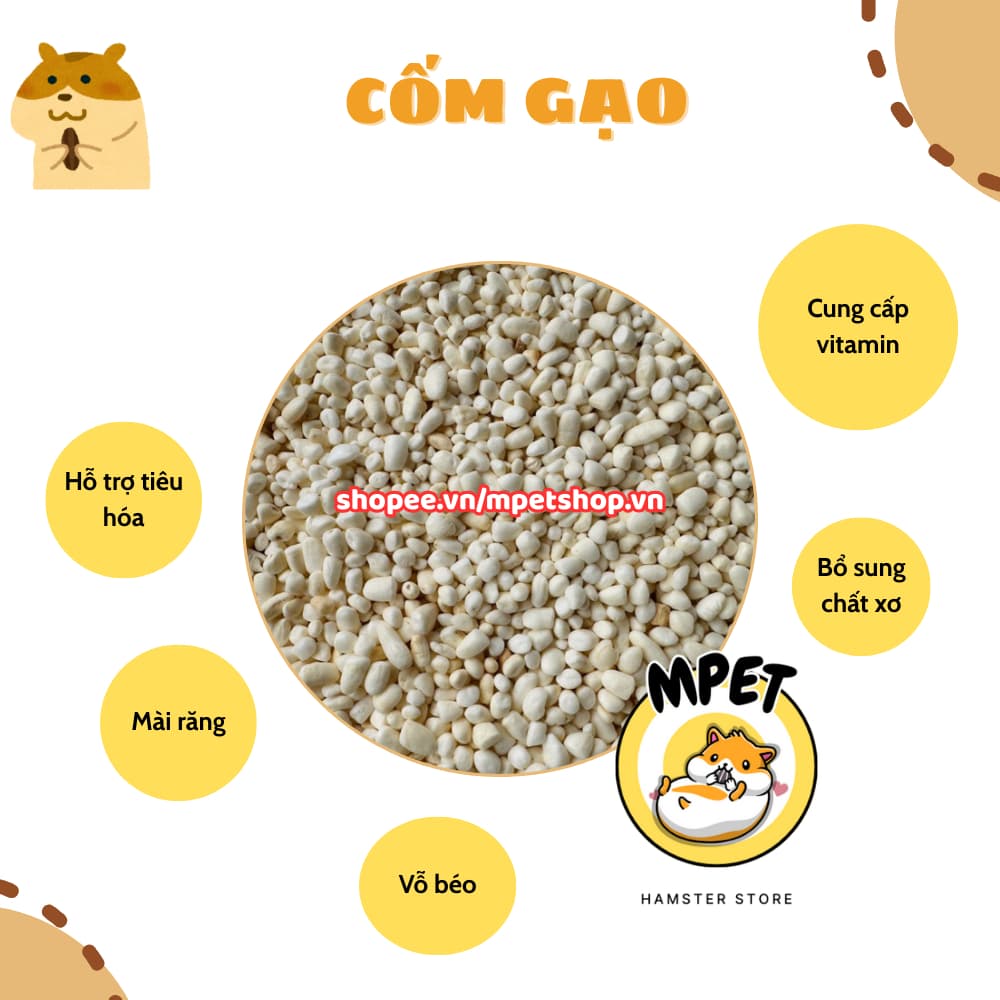 [100Gr]- Snack ăn dặm] Cốm Gạo - Giàu carbohydrate và vitamin tự nhiên, hỗ trợ tiêu hóa