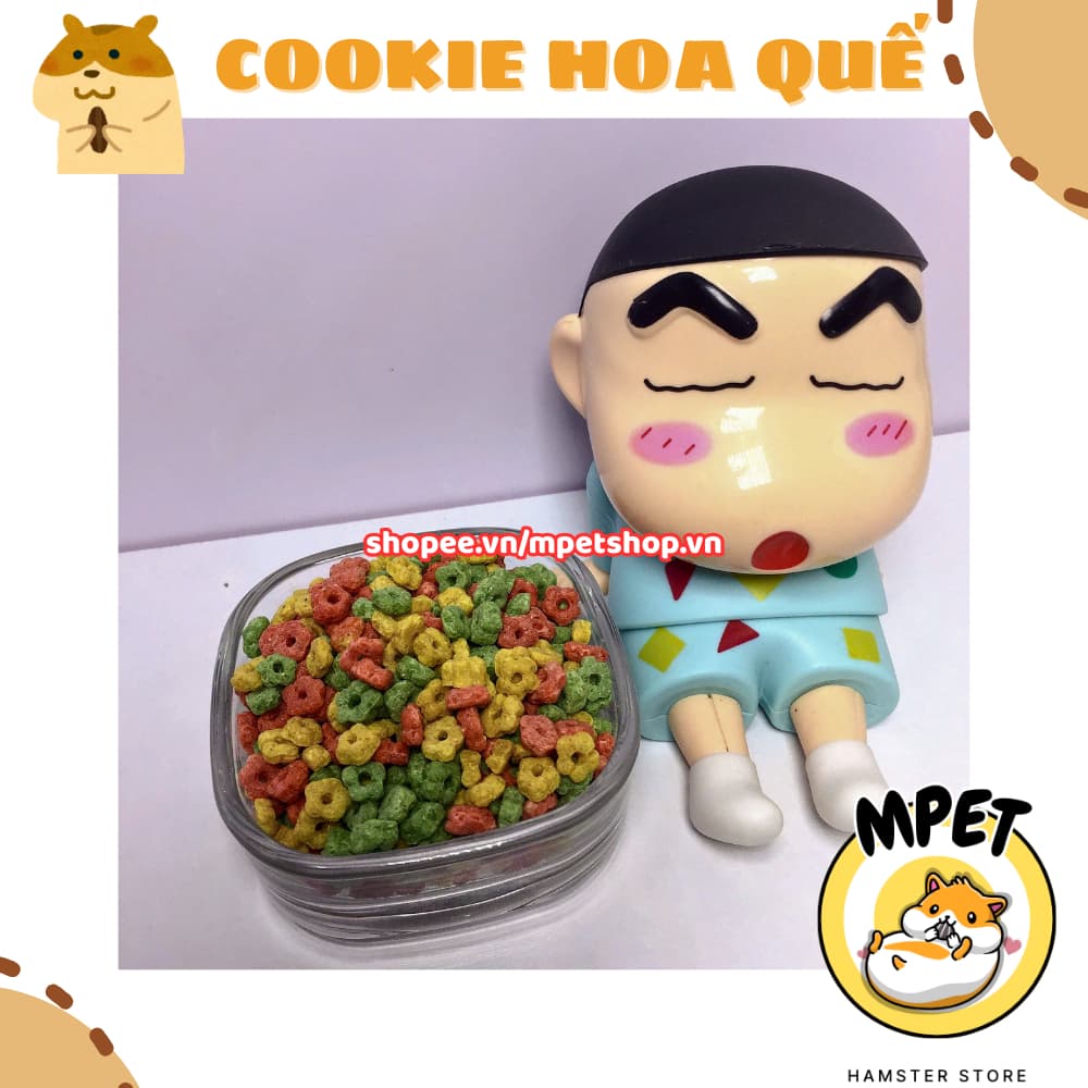 [50Gr - Snack ăn dặm] COOKIE HOA QUẾ - MÀI RĂNG, BỔ SUNG CHẤT XƠ, HỖ TRỢ TIÊU HÓA