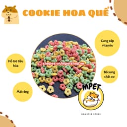 [50Gr - Snack ăn dặm] COOKIE HOA QUẾ - MÀI RĂNG, BỔ SUNG CHẤT XƠ, HỖ TRỢ TIÊU HÓA 2