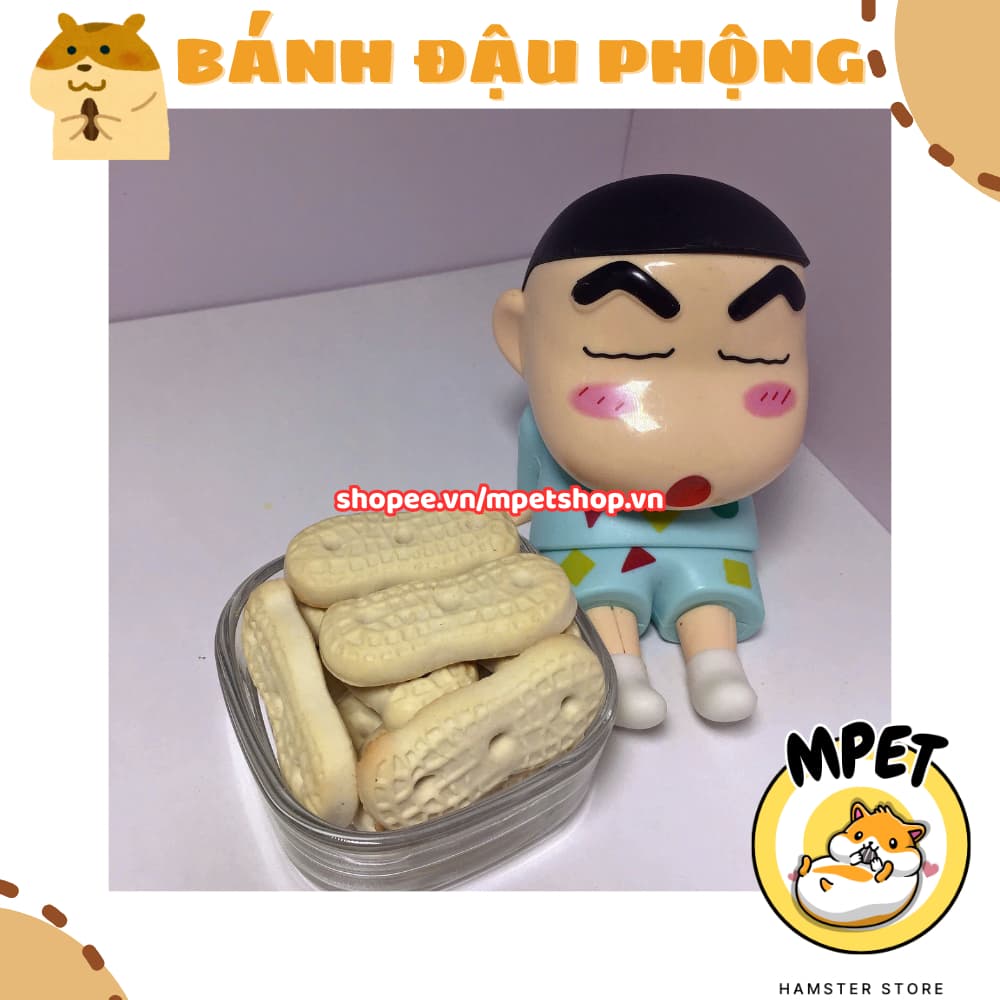 [50GR - Snack ăn dặm] BÁNH ĐẬU PHỘNG– Bổ Sung Canxi, Vỗ Béo