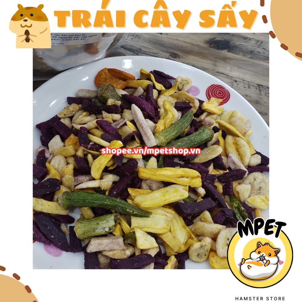 [50Gr - Snack ăn dặm] TRÁI CÂY SẤY - VỐ BÉO, HỖ TRỢ TIÊU HÓA, BỔ SUNG CHẤT XƠ