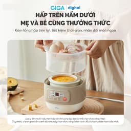 Nồi Nấu Chậm Bear DDZ-A08T8, 0.8L - Công suất 200W - 5 chế độ nấu tự động, Hàng Chính Hãng 4