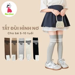 Set 5 Đôi Tất Đùi, Tất Vớ Dài Trẻ Em Style Hàn Quốc Sang Chảnh cho bé từ 1 tuổi đến 10 tuổi te106 4