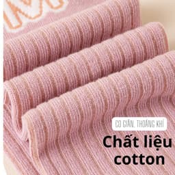 Set 5 Đôi Tất Vớ Đùi Cho Bé Gái Dài Qua Đầu Gối Chất Len Ấm Hình Chữ M Phong Cách Hàn Quốc Cho Bé 5-10 Tuổi te107 8