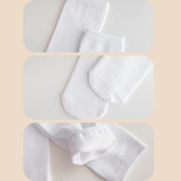 Set 5 Đôi Tất Đùi Dài Qua Gối Cho Bé Gái Cotton Trơn Mềm Mịn Phong Cách Nhật Bản te105 9