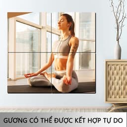 [HCM] Gương treo Dán Tường toàn thân chống vỡ soi , dán tủ quần áo, hình vuông 20*20cm -Fashinrandy 4