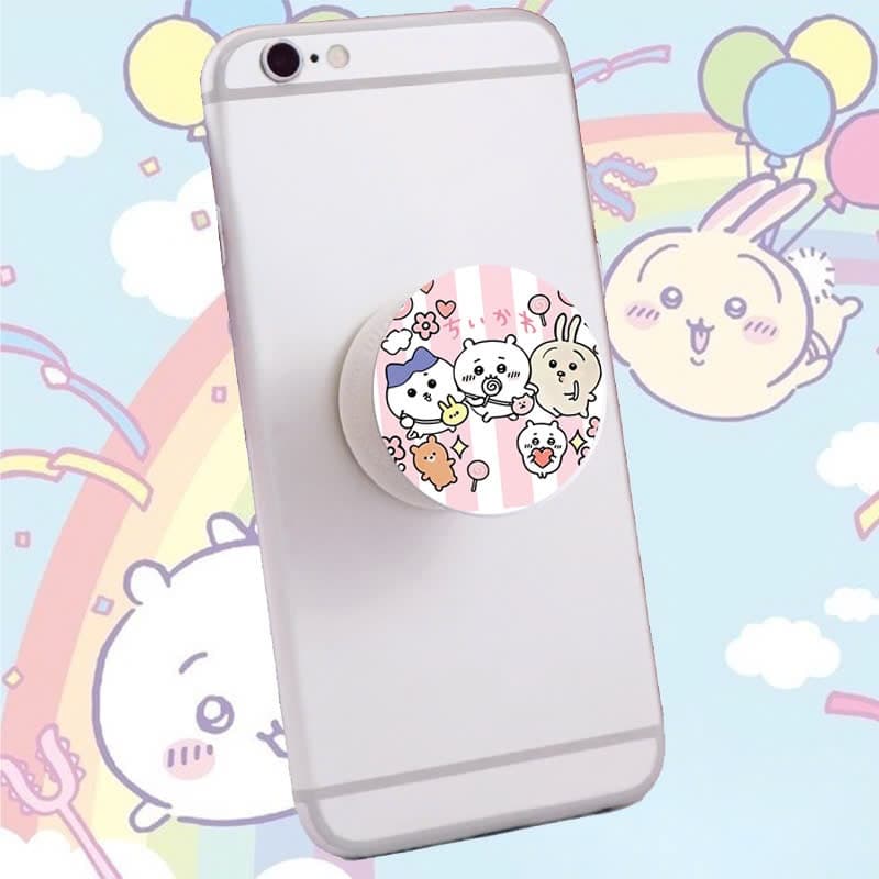 Giá đỡ điện thoại pop socket CHIIKAWA in hình Chiikawa Hachiware Usagi Momonga Rakko Shisa anime manga xinh xắn