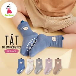 Set 5 Đôi Tất Cổ Cao In The Mooo Có Đế Chống Trượt Cho Bé 0-3 Tuổi SS70 { T311 } 3