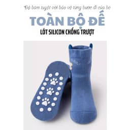 Set 5 Đôi Tất Cổ Cao In The Mooo Có Đế Chống Trượt Cho Bé 0-3 Tuổi SS70 { T311 } 4
