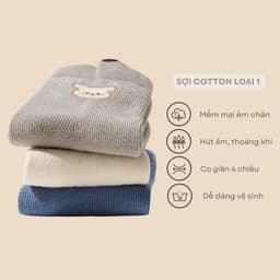 Set 5 Đôi Tất Cổ Cao In The Mooo Có Đế Chống Trượt Cho Bé 0-3 Tuổi SS70 { T311 } 7