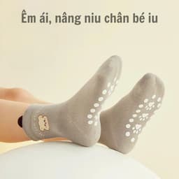 Set 5 Đôi Tất Cổ Cao In The Mooo Có Đế Chống Trượt Cho Bé 0-3 Tuổi SS70 { T311 } 8