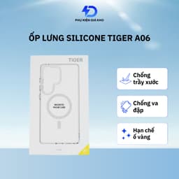 Ốp lưng Samsung Tiger cho Galaxy A06 trong suốt chống ố vàng hạn chế bám vân tay 1