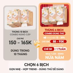 Khăn giấy vệ sinh treo tường Tiểu Hạ TopGia 1000 tờ làm từ bột gỗ thiên nhiên, an toàn, 6 bịch hoặc 10 bịch 3