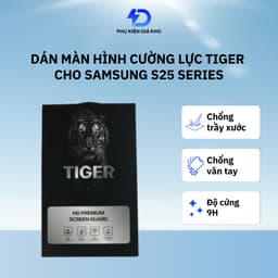 Miếng dán màn hình cường lực Tiger Trong suốt cho Samsung Galaxy S25 Series 1