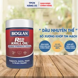 Dầu Nhuyễn Thể Bioglan Red Krill Oil 1000mg của Úc Bổ Xương Khớp, Tim Mạch, Trí Não 60 Viên 1