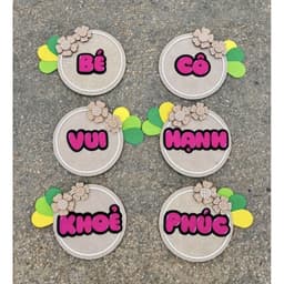 Khuôn chữ béo kích thước 5-7cm  bằng gỗ trang trí các góc 9