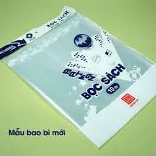 Combo 3 túi Bao bọc bìa sách giáo khoa vở bài tập ô ly chương trình mới 4