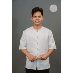 [Đặt May] Áo lẻ bà ba nam gấm chun vân xích cao cấp, may riêng theo yêu cầu 3