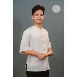 [Đặt May] Áo lẻ bà ba nam vải tafta ép cao cấp, may riêng theo yêu cầu 5