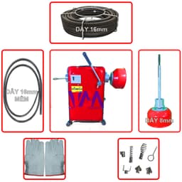 Máy thông tắc cống lò xo GQ100a sử dụng cho gia đình nhỏ gọn, hiệu quả + kèm pk đầy đủ 2