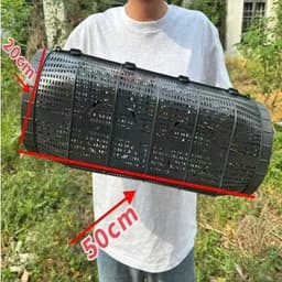 LỒNG BẪY 2 CỬA 50cm x 20cm Mẫu Mới 2025, Bẫy Tôm, Cua, Lươn, Cá 1