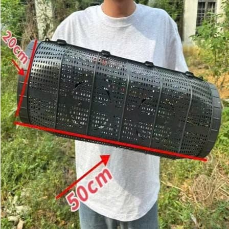 LỒNG BẪY 2 CỬA 50cm x 20cm Mẫu Mới 2025, Bẫy Tôm, Cua, Lươn, Cá