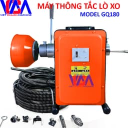 Máy thông tắc lò xo GQ180  sử dụng gia đình nhỏ gọn, hiệu quả + phụ kiện đầy đủ 1