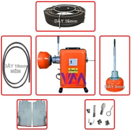 Máy thông tắc lò xo GQ180  sử dụng gia đình nhỏ gọn, hiệu quả + phụ kiện đầy đủ 2