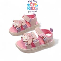 Giày Sandal Bé Gái Hoạt Hình Dễ Thương | Size 26–37 | Quai Dán Êm Chân, Chống Trượt .K600 8
