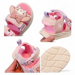 Giày Sandal Bé Gái Hoạt Hình Dễ Thương | Size 26–37 | Quai Dán Êm Chân, Chống Trượt .K600 9