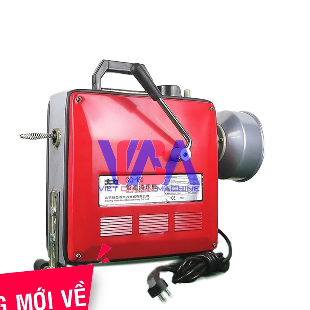 Máy thông tắc lò xo cao cấp khung đúc VC150-2200W + phụ kiện đầy đủ.