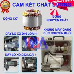 Máy thông tắc lò xo cao cấp khung đúc VC150-2200W + phụ kiện đầy đủ. 3